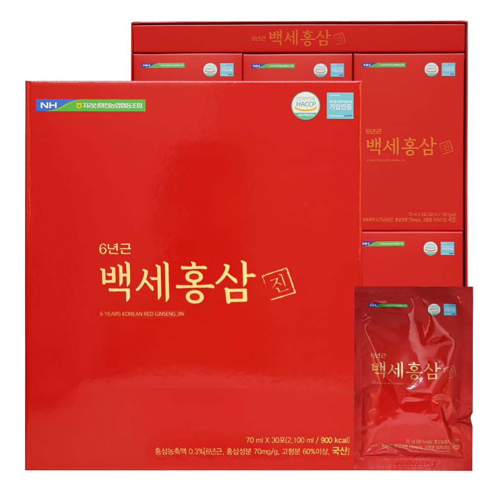 [지리산마천농협] 백세홍삼진 (70ml*30포/선물용 쇼핑백 포함)