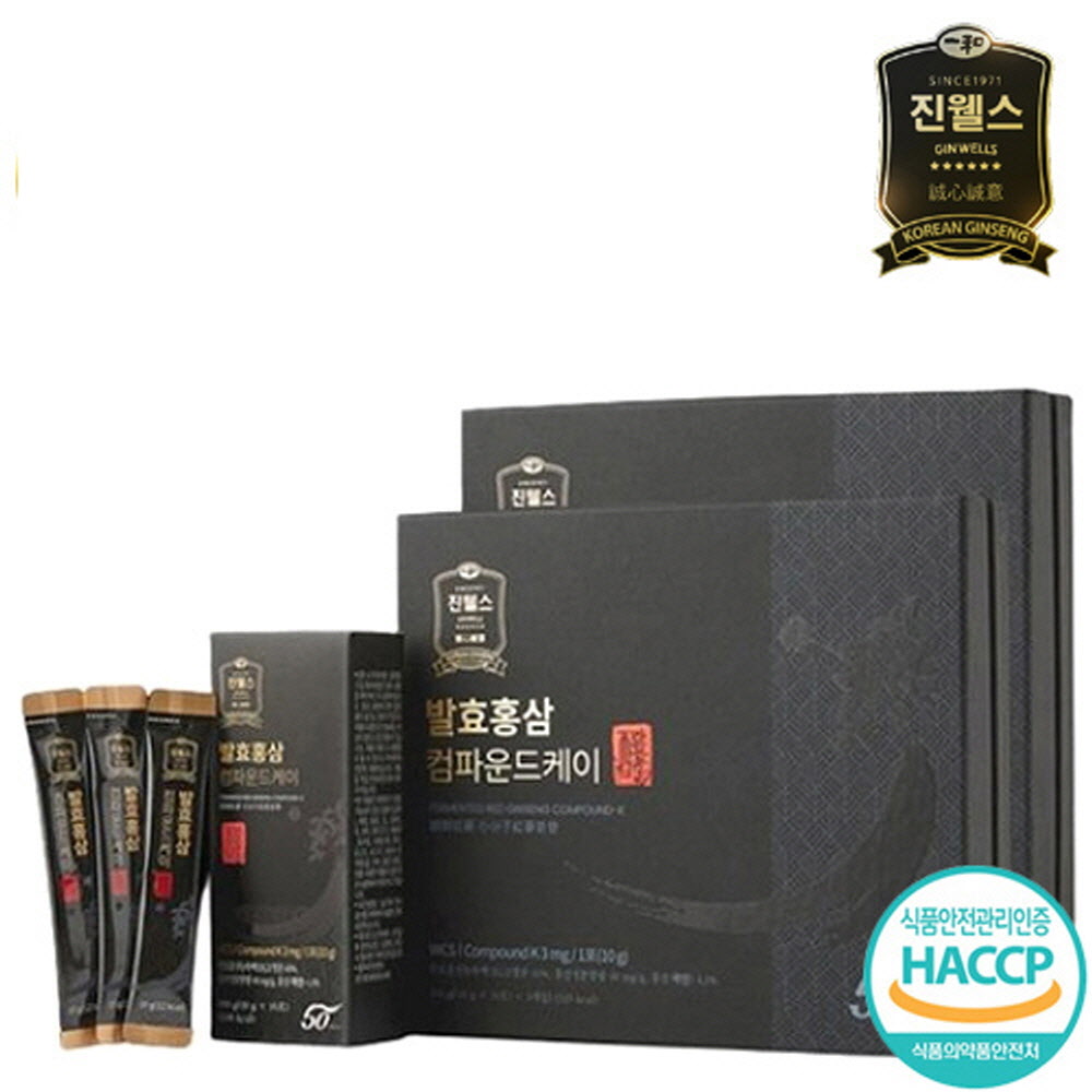 진웰스 발효홍삼 컴파운드케이 스틱 10g x 30포