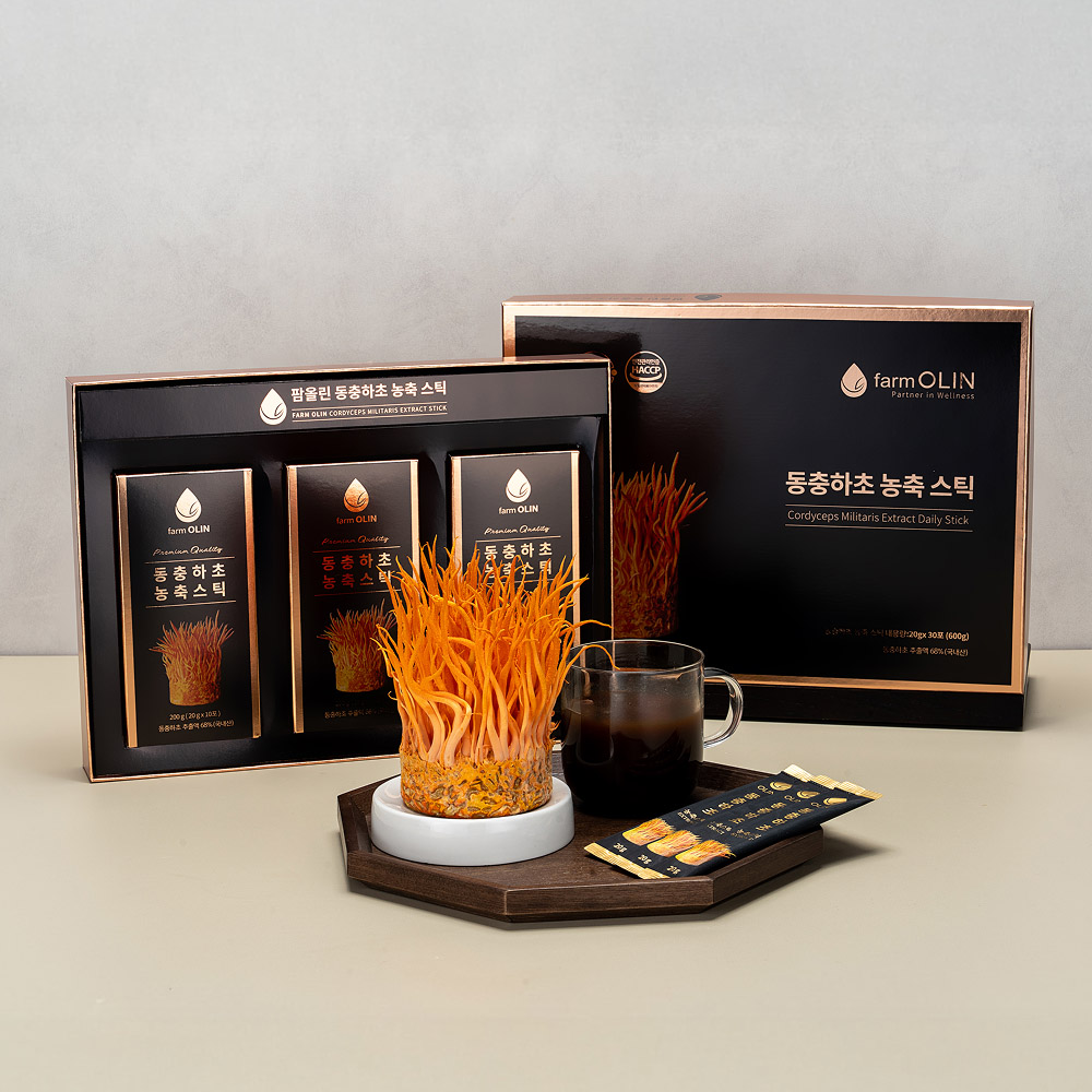 팜올린 동충하초 액상스틱/귀리로 키워 식이섬유 함량 200% UP
