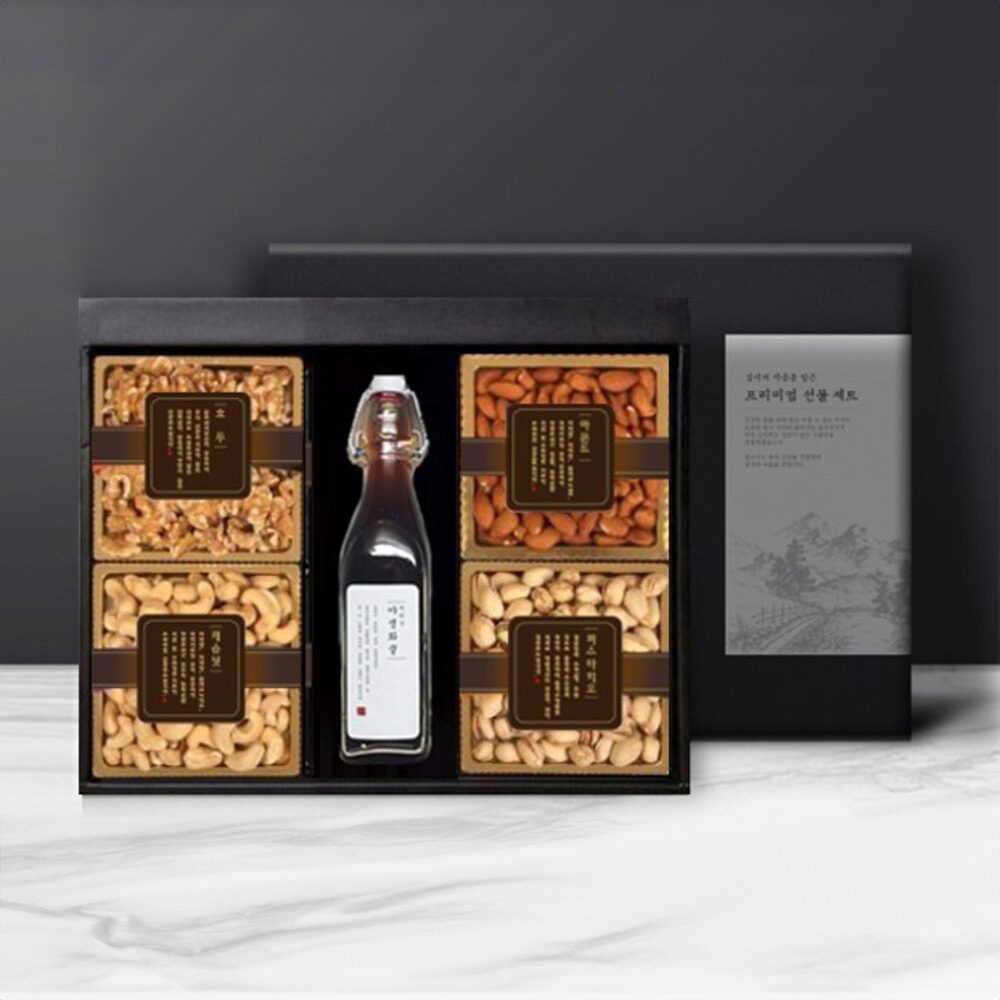 [어썸퓨어] 청정지역 지리산 야생화 꿀 & 견과 5종 세트