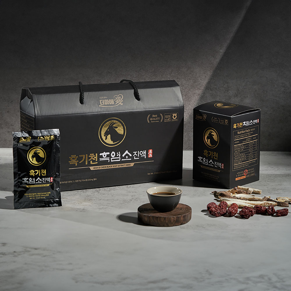 더마애 흑기천 L아르기닌 우슬 흑염소 진액 700ML*30포