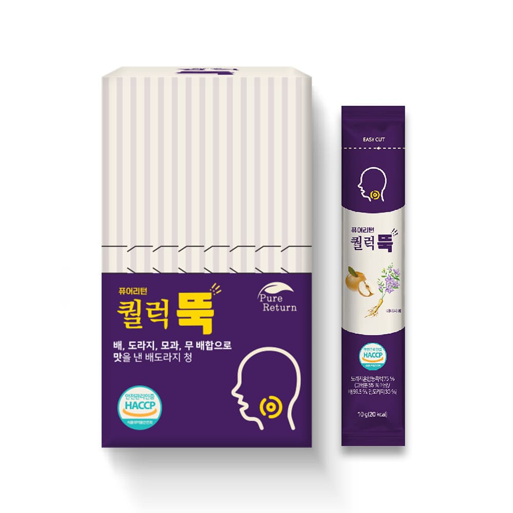 [에덴필드] 퓨어리턴 퀄럭뚝 10g x 60포 1박스