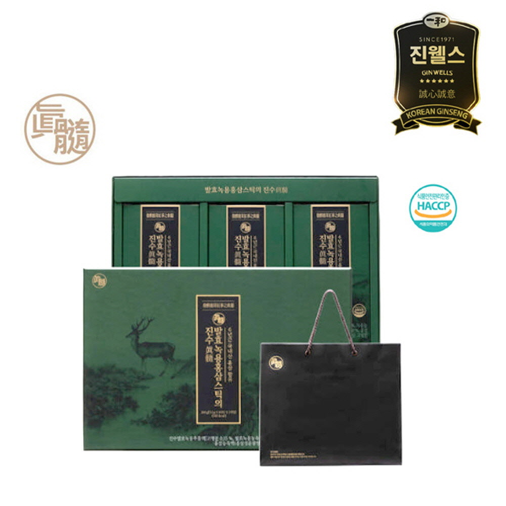 진웰스 발효녹용 홍삼스틱의 진수 12g x 30포