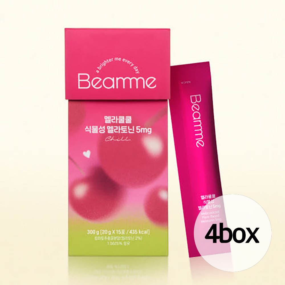 빔미 멜라쿨쿨 식물성 멜라토닌 5mg 20g x 60포/4BOX