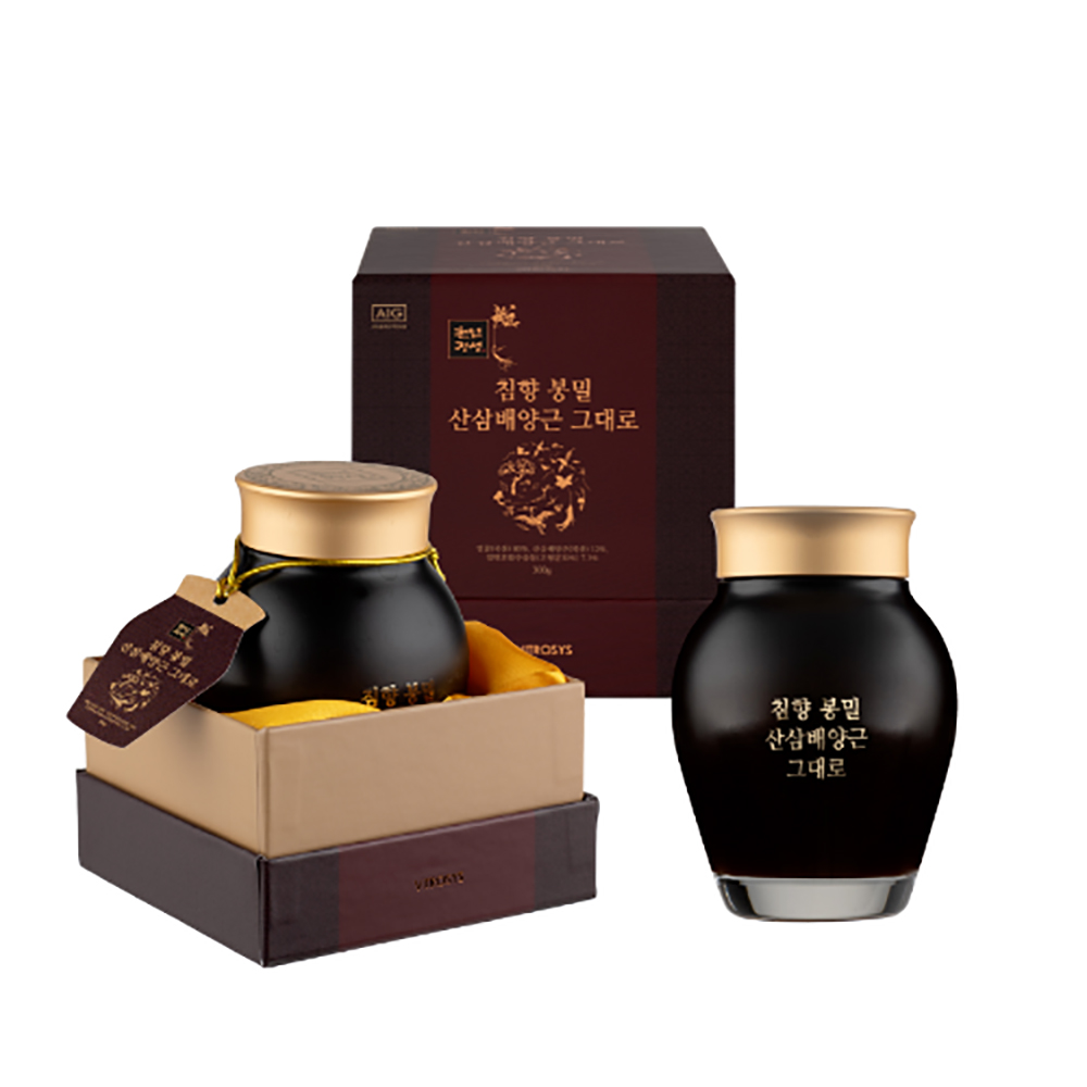 [천년정성] 침향 봉밀 산삼배양근 그대로 300g