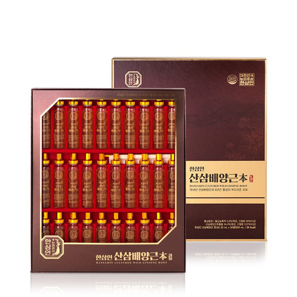 한삼인 산삼배양근 30T 20ml x 30병 (쇼핑백동봉)