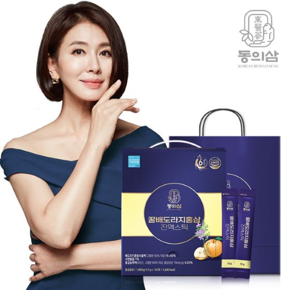 [동의삼] 꿀배도라지홍삼 진액스틱 10gx100포/쇼핑백