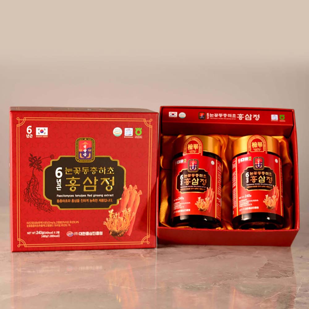 천왕삼 눈꽃동충하초홍삼정 240g*2p