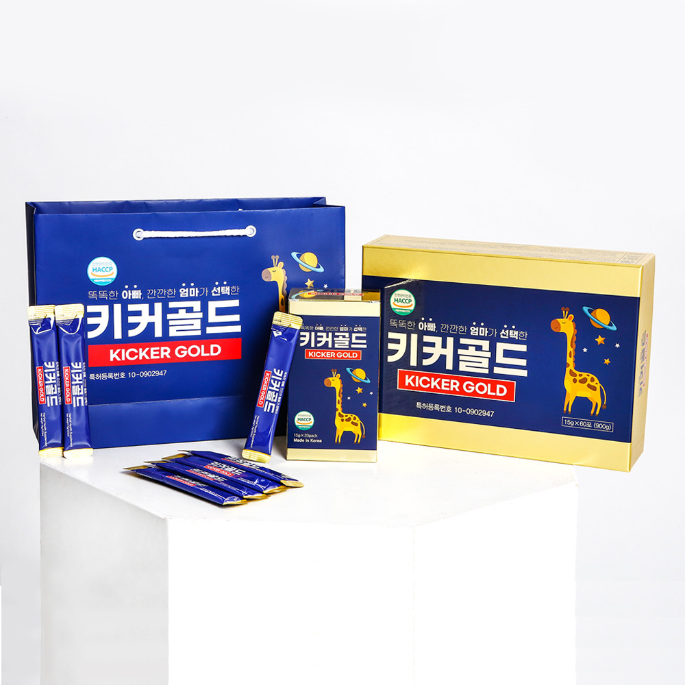키성장 국내특허 NEW 키커골드 1BOX 60포 1개월분 + 쇼핑백