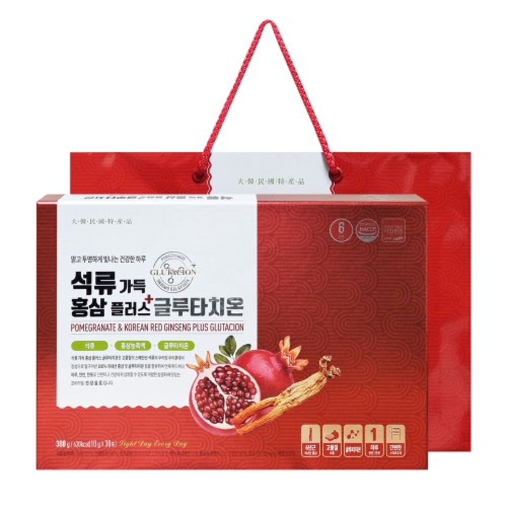 [대동고려삼] 석류가득 홍삼플러스 글루타치온 10g x 30포(쇼핑백)