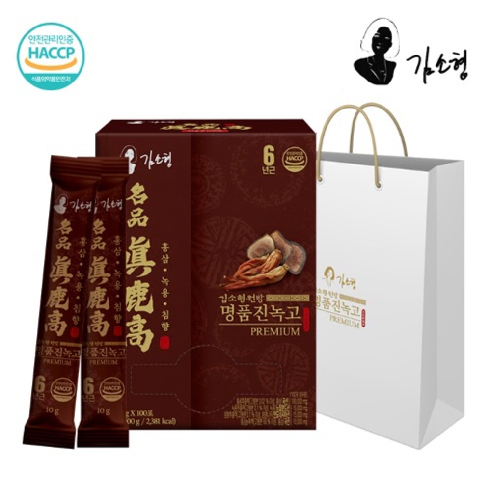 [김소형원방] 명품진녹고 프리미엄 (10g x 100포) (쇼핑백 포함)