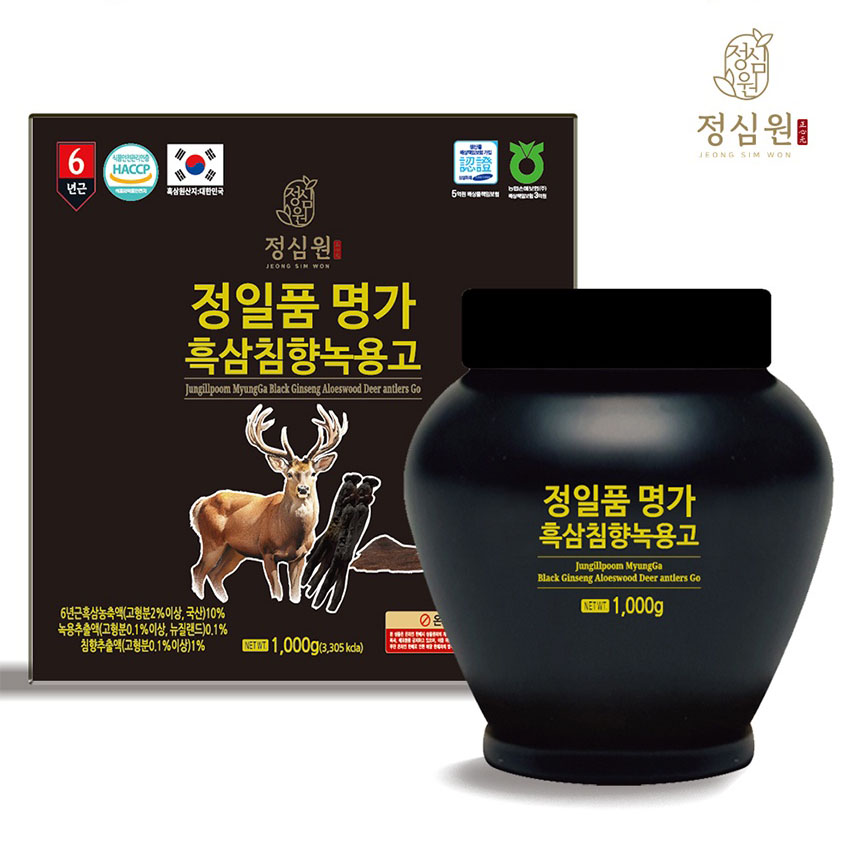 [정심원] 정일품 명가 흑삼침향녹용고 1kg
