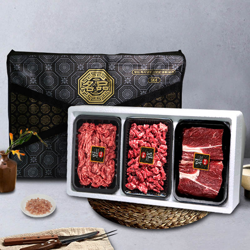 [조선명가] 프리미엄 숙성한우 불고기300g,국거리300g,장조림300/1++등급