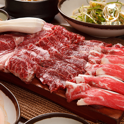 [맛있는청년들] 1++투뿔한우 특수모둠 600g(삼각살+설깃살+차돌)