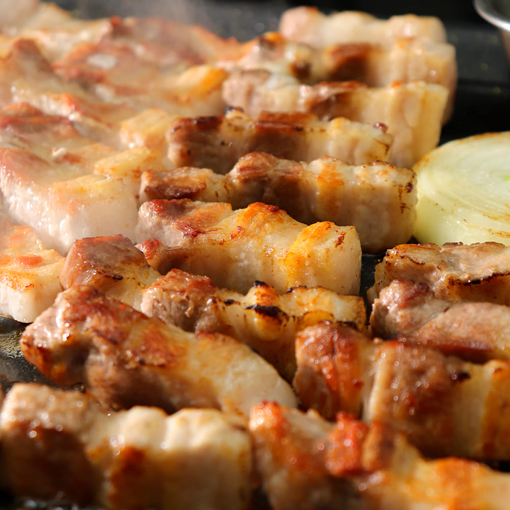 직구삼 슬라이스 돼지고기 1kg (구이용)(삼겹 500g x2팩)
